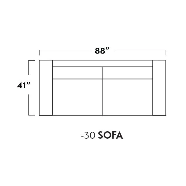 Mesa 88" Leather Sofa