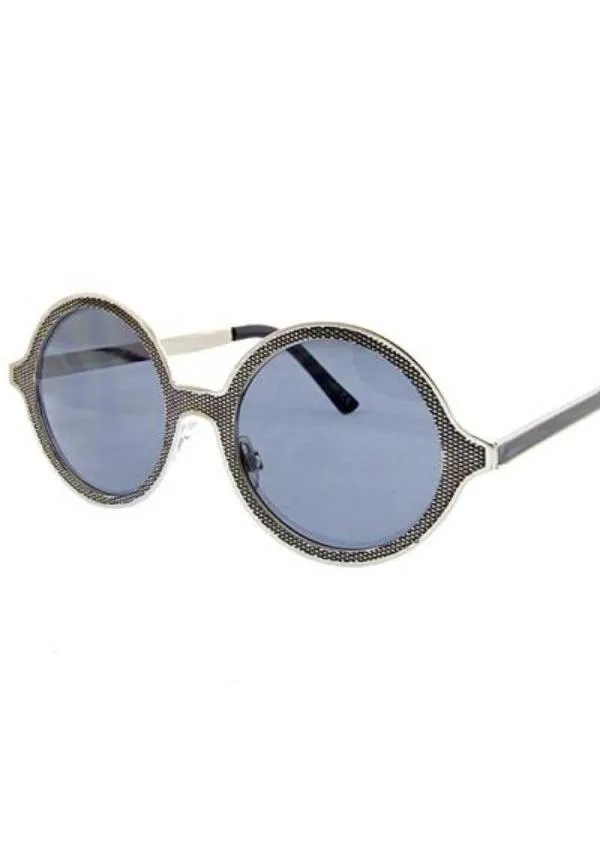 Mesh Print Metallic Sunglasses