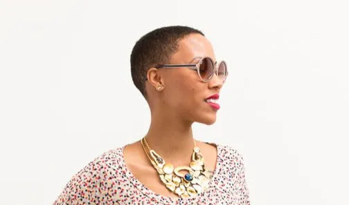 Mesh Print Metallic Sunglasses