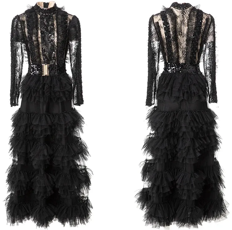 Mia Mesh Lace Dress