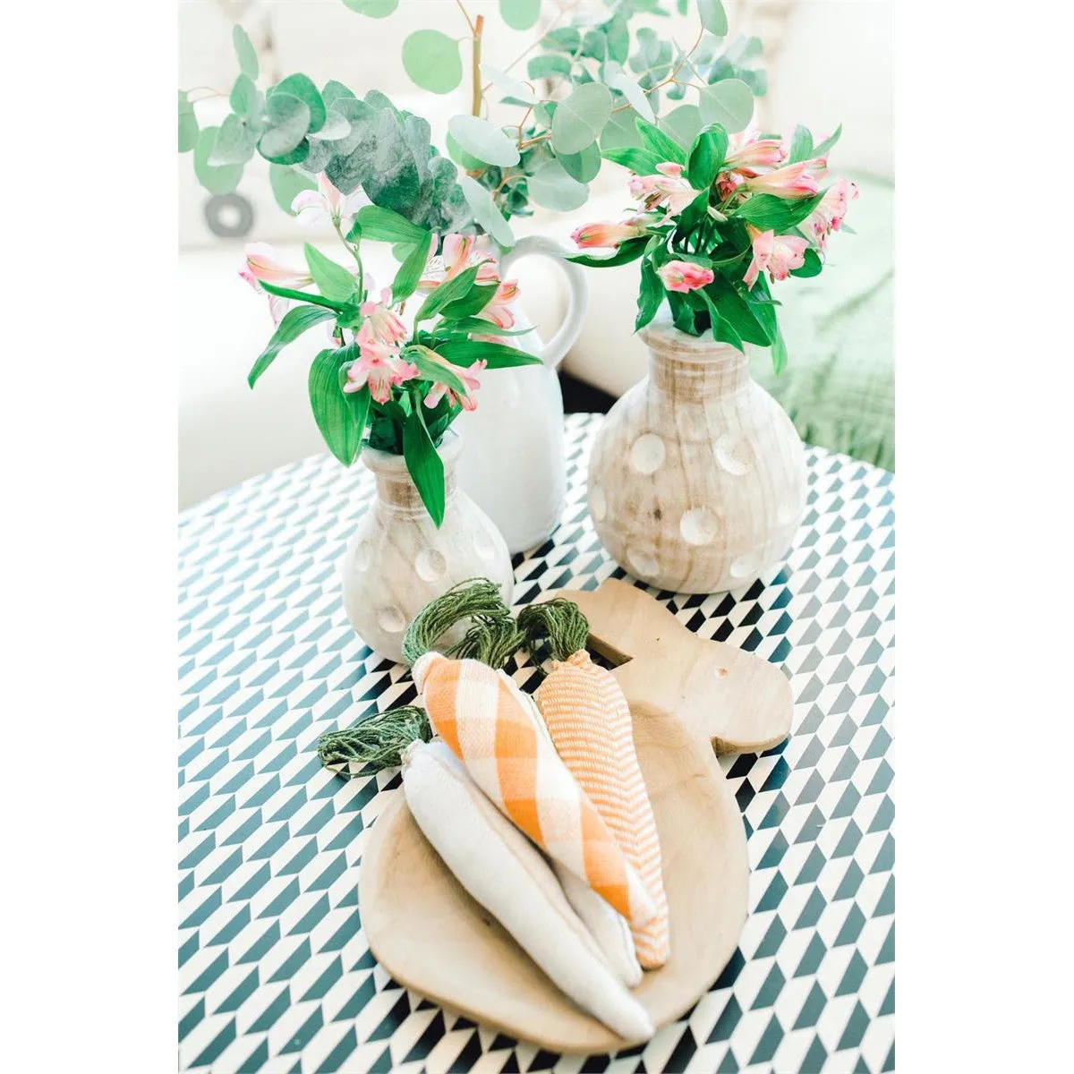 Mud Pie Paulownia Dotted Vase