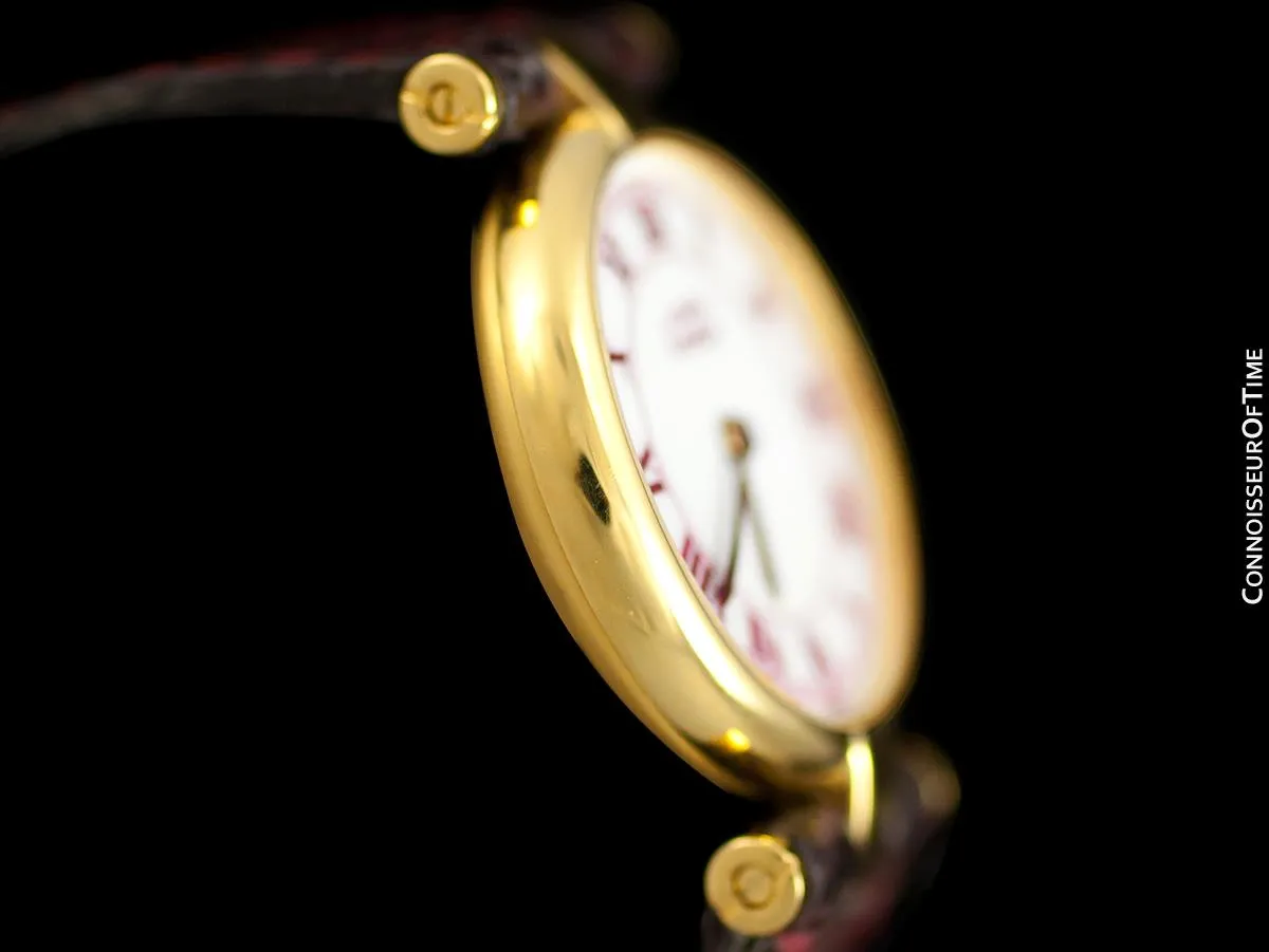 Must De Cartier Vendome Ladies Vermeil Watch - 18K Gold Over Sterling Silver
