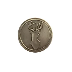Noble Initial Medallion - Deer Head