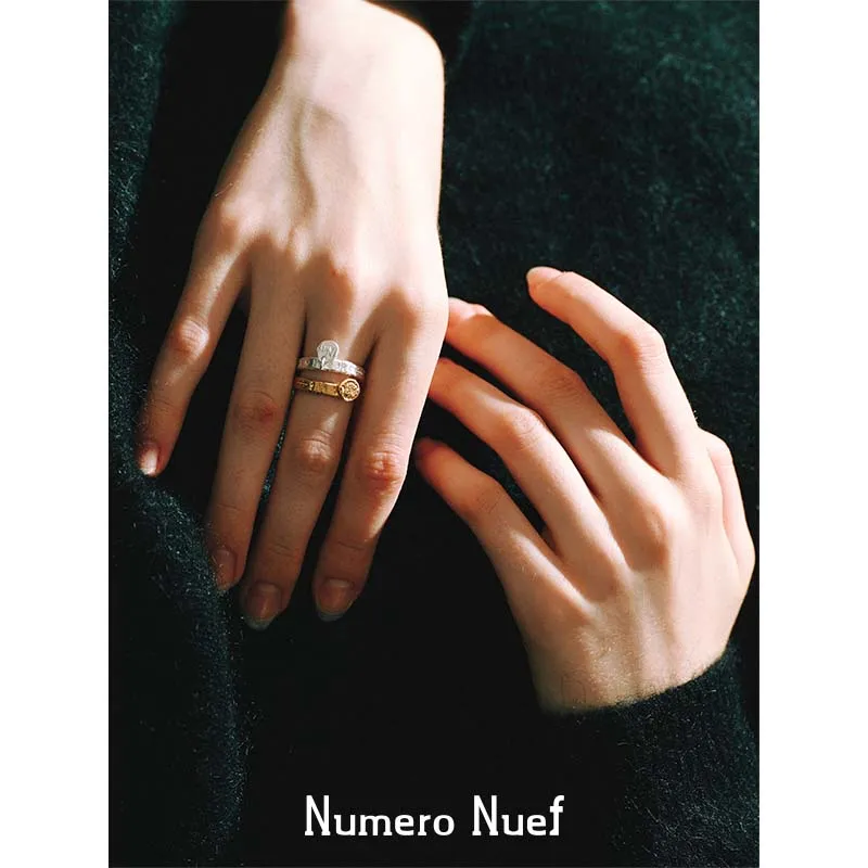 Numero Nuef Zeus Head Embossed Ring