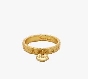 Numero Nuef Zeus Head Embossed Ring