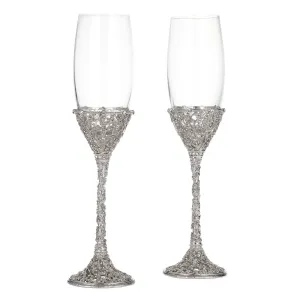 Olivia Riegel Silver Isadora Flute (Set of 2)