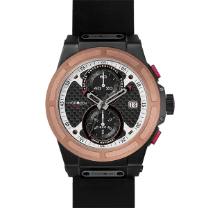 Otto Chrono Black Rose Gold Nato