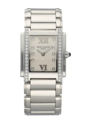Patek Philippe Twenty-4  4910 Stainless Steel Diamond Dial Ladies Watch