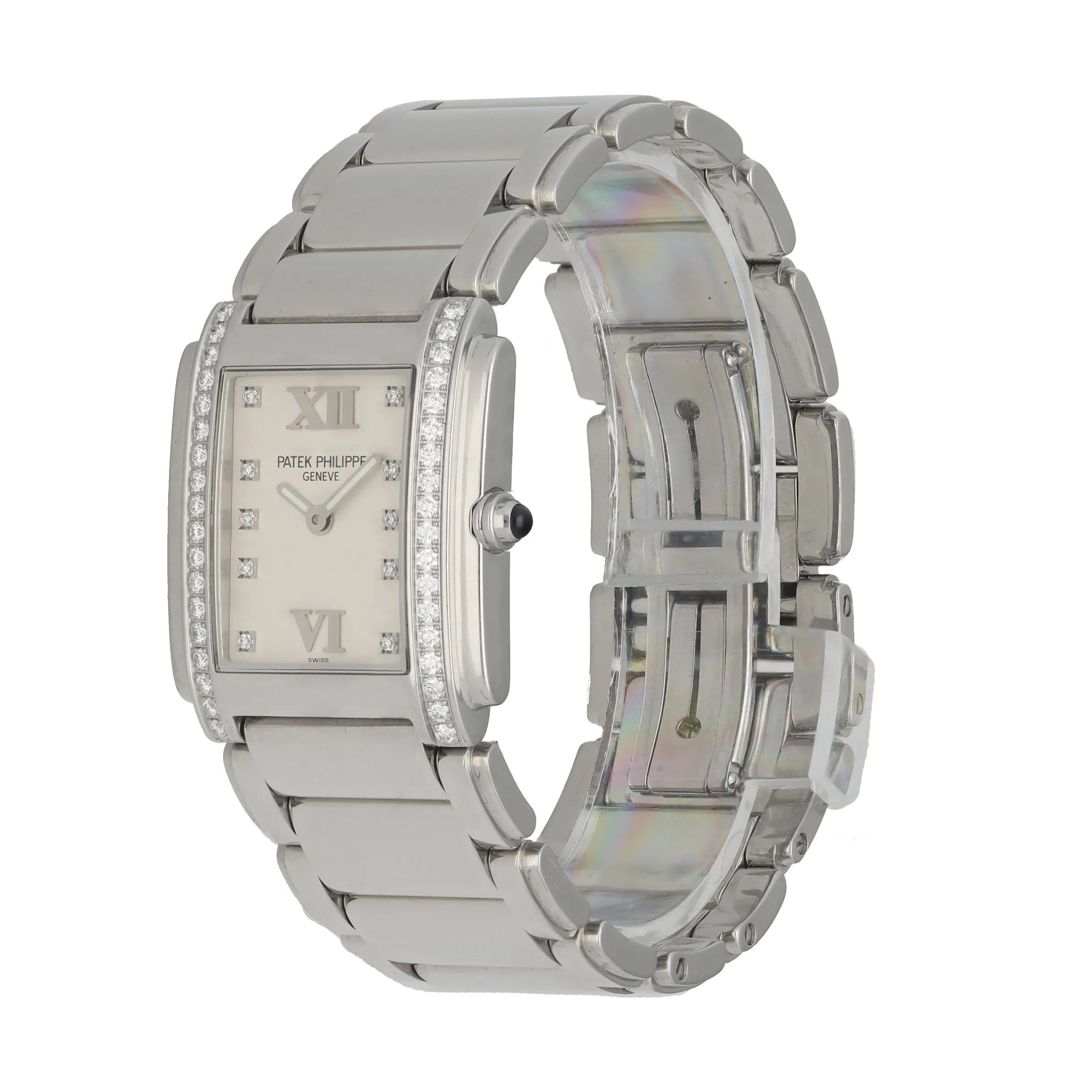 Patek Philippe Twenty-4  4910 Stainless Steel Diamond Dial Ladies Watch