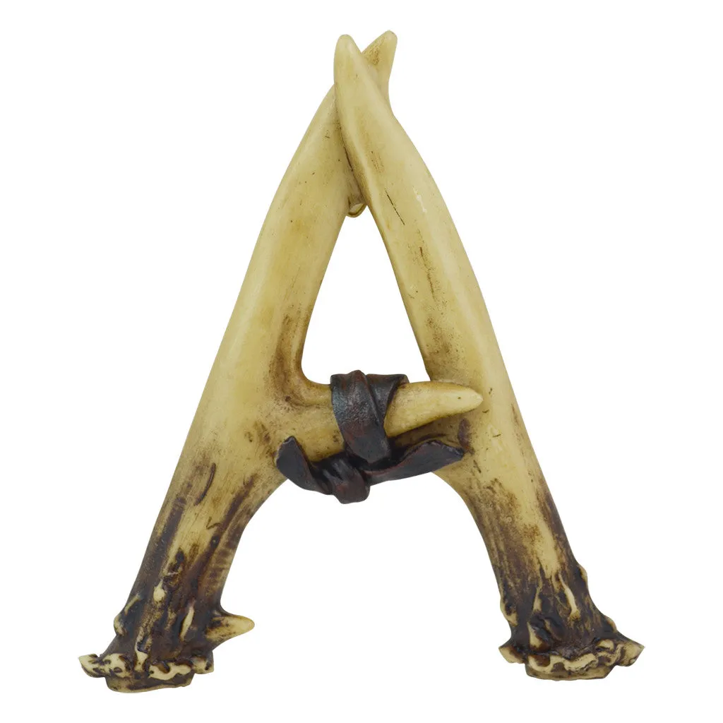 Pine Ridge 6" Antler Letter and Symbol "&" Personalized Name Art Home Decor - 3D Decorative Hanging Wall Letters Deer Antler Monogram Design - Unique Gift Ideas