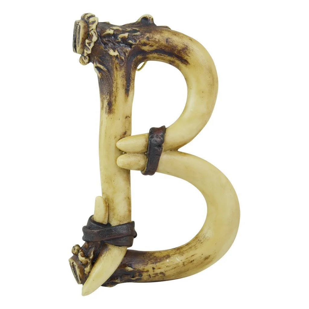 Pine Ridge 6" Antler Letter and Symbol "&" Personalized Name Art Home Decor - 3D Decorative Hanging Wall Letters Deer Antler Monogram Design - Unique Gift Ideas