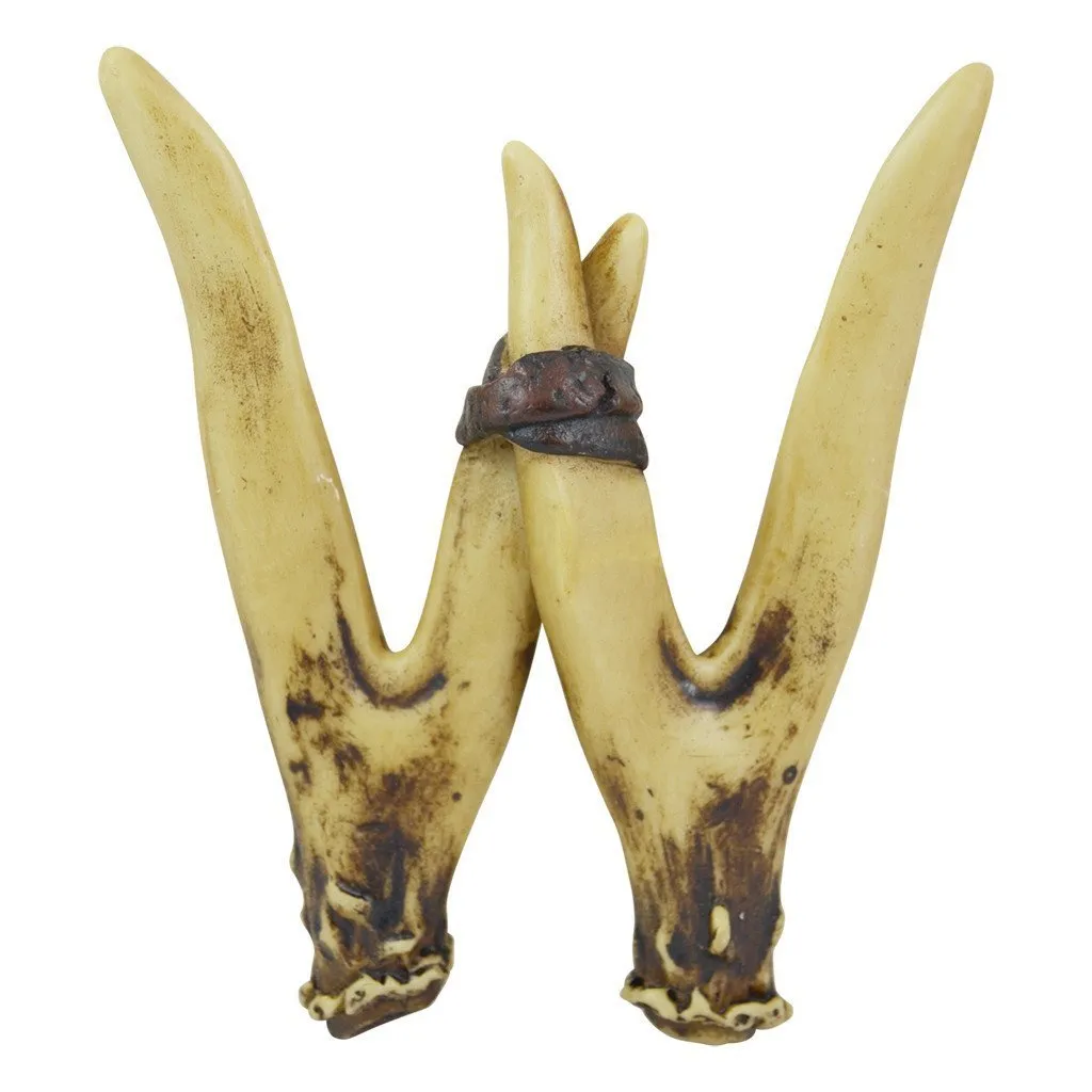 Pine Ridge 6" Antler Letter and Symbol "&" Personalized Name Art Home Decor - 3D Decorative Hanging Wall Letters Deer Antler Monogram Design - Unique Gift Ideas