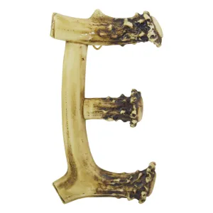 Pine Ridge Personalized Name Art 6" Antler Letter "E" Home Decor - 3D Western Decorative Hanging Wall Letters Decorations Deer Antler Monogram Hunting Sign Design - Unique Gift Ideas