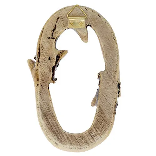 Pine Ridge Personalized Name Art 6" Antler Number "0" Home Decor - 3D Western Decorative Hanging Wall Letters, Numbers, and Symbols Decorations Deer Antler Monogram Hunting Sign Design