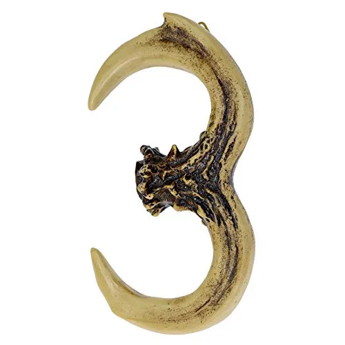 Pine Ridge Personalized Name Art 6" Antler Number "3" Home Decor - 3D Western Decorative Hanging Wall Letters, Numbers, and Symbols Decorations Deer Antler Monogram Hunting Sign Design