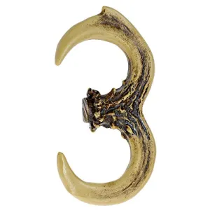 Pine Ridge Personalized Name Art 6" Antler Number "3" Home Decor - 3D Western Decorative Hanging Wall Letters, Numbers, and Symbols Decorations Deer Antler Monogram Hunting Sign Design
