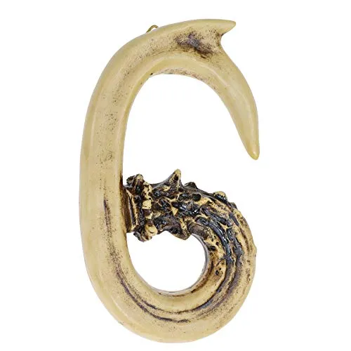 Pine Ridge Personalized Name Art 6" Antler Number "6" Home Decor - 3D Western Decorative Hanging Wall Letters, Numbers, and Symbols Decorations Deer Antler Monogram Hunting Sign Design