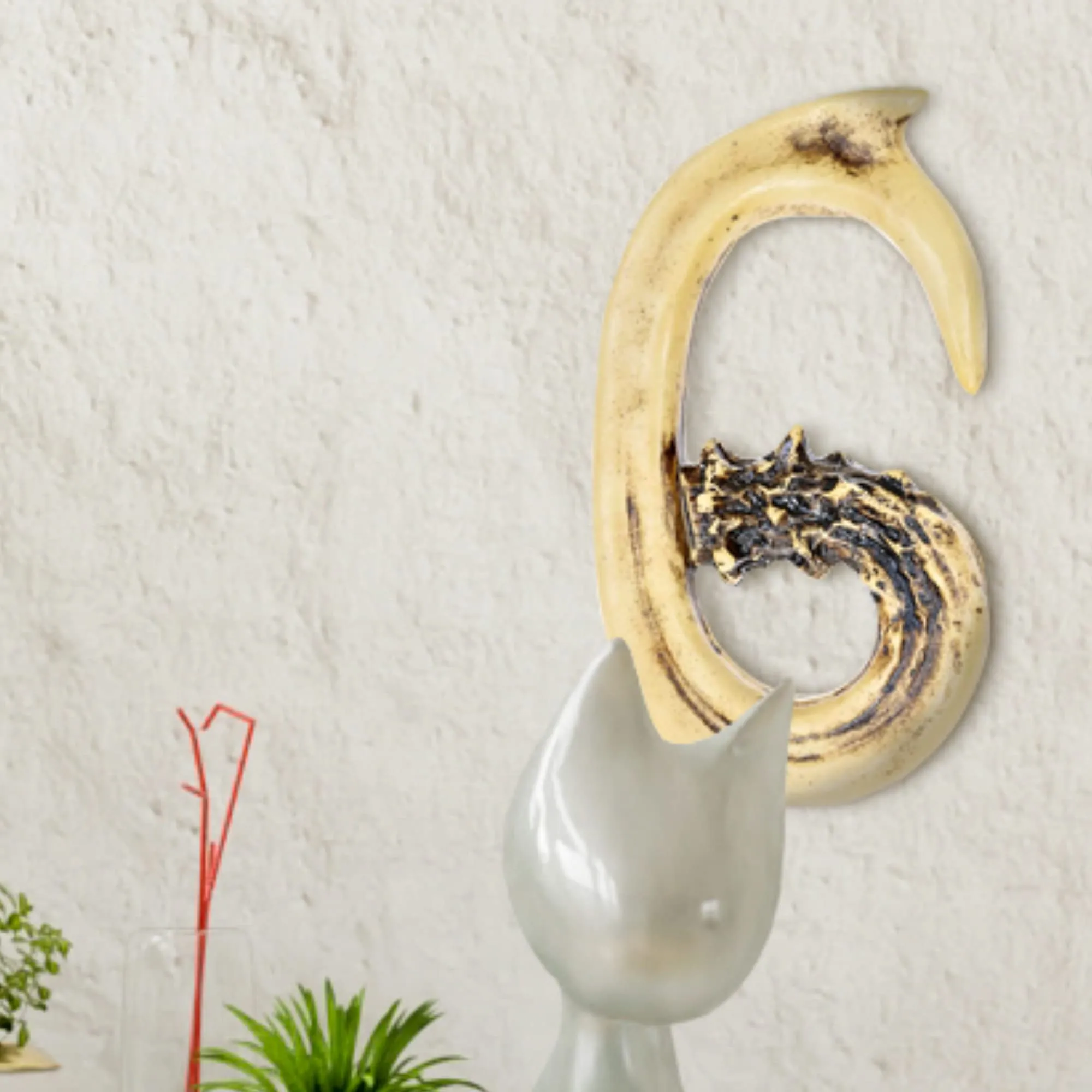 Pine Ridge Personalized Name Art 6" Antler Number "6" Home Decor - 3D Western Decorative Hanging Wall Letters, Numbers, and Symbols Decorations Deer Antler Monogram Hunting Sign Design