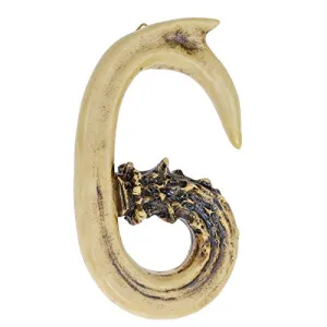 Pine Ridge Personalized Name Art 6" Antler Number "6" Home Decor - 3D Western Decorative Hanging Wall Letters, Numbers, and Symbols Decorations Deer Antler Monogram Hunting Sign Design