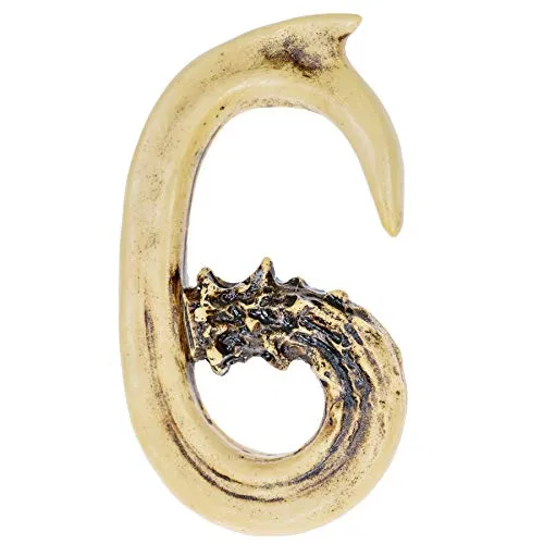 Pine Ridge Personalized Name Art 6" Antler Number "6" Home Decor - 3D Western Decorative Hanging Wall Letters, Numbers, and Symbols Decorations Deer Antler Monogram Hunting Sign Design
