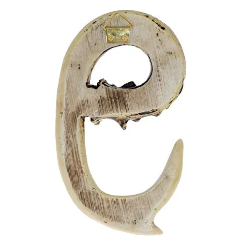 Pine Ridge Personalized Name Art 6" Antler Number "9" Home Decor - 3D Western Decorative Hanging Wall Letters, Numbers, and Symbols Decorations Deer Antler Monogram Hunting Sign Design