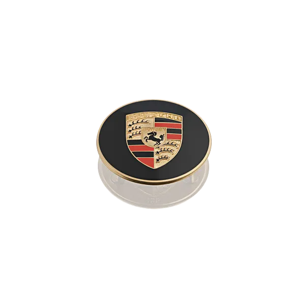 Porsche Classic Hub Cap W/ Embossed Colored Escutcgeon- 356, 911, and 914