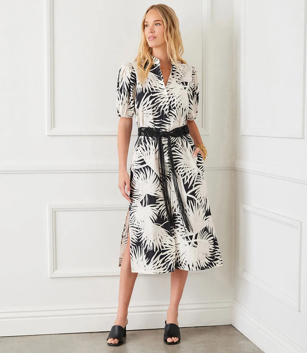 Puff Sleeve Midi Shirtdress