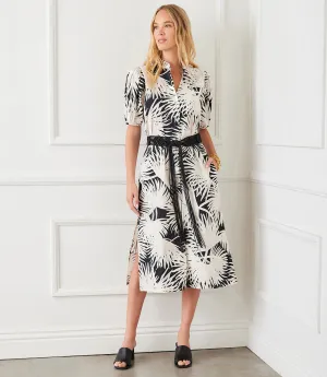 Puff Sleeve Midi Shirtdress