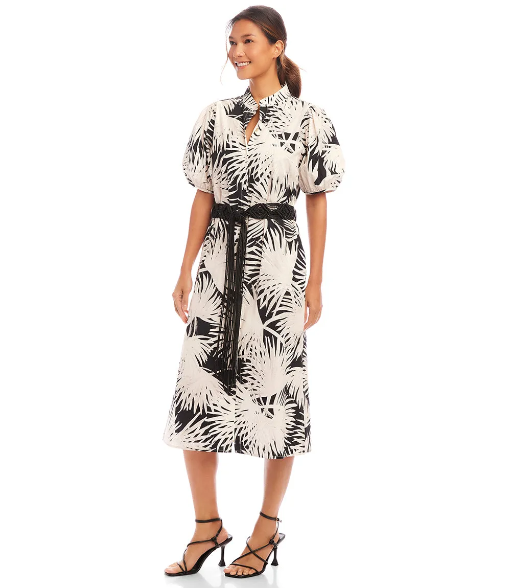 Puff Sleeve Midi Shirtdress