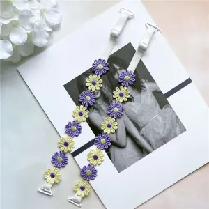 Purple Daisy Bra Strap