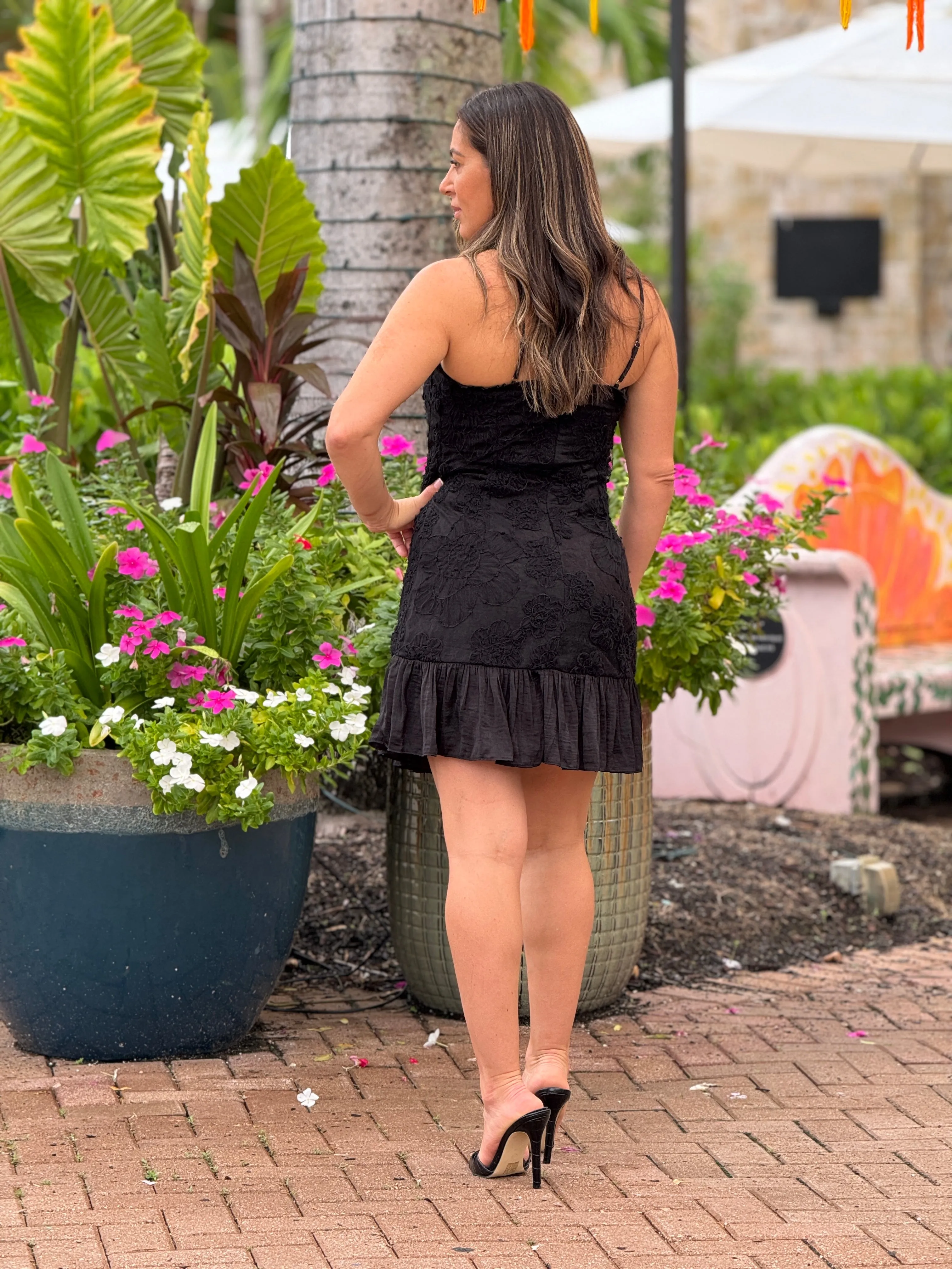 "Mimi"Adjustable Spaghetti Strap Mini Dress