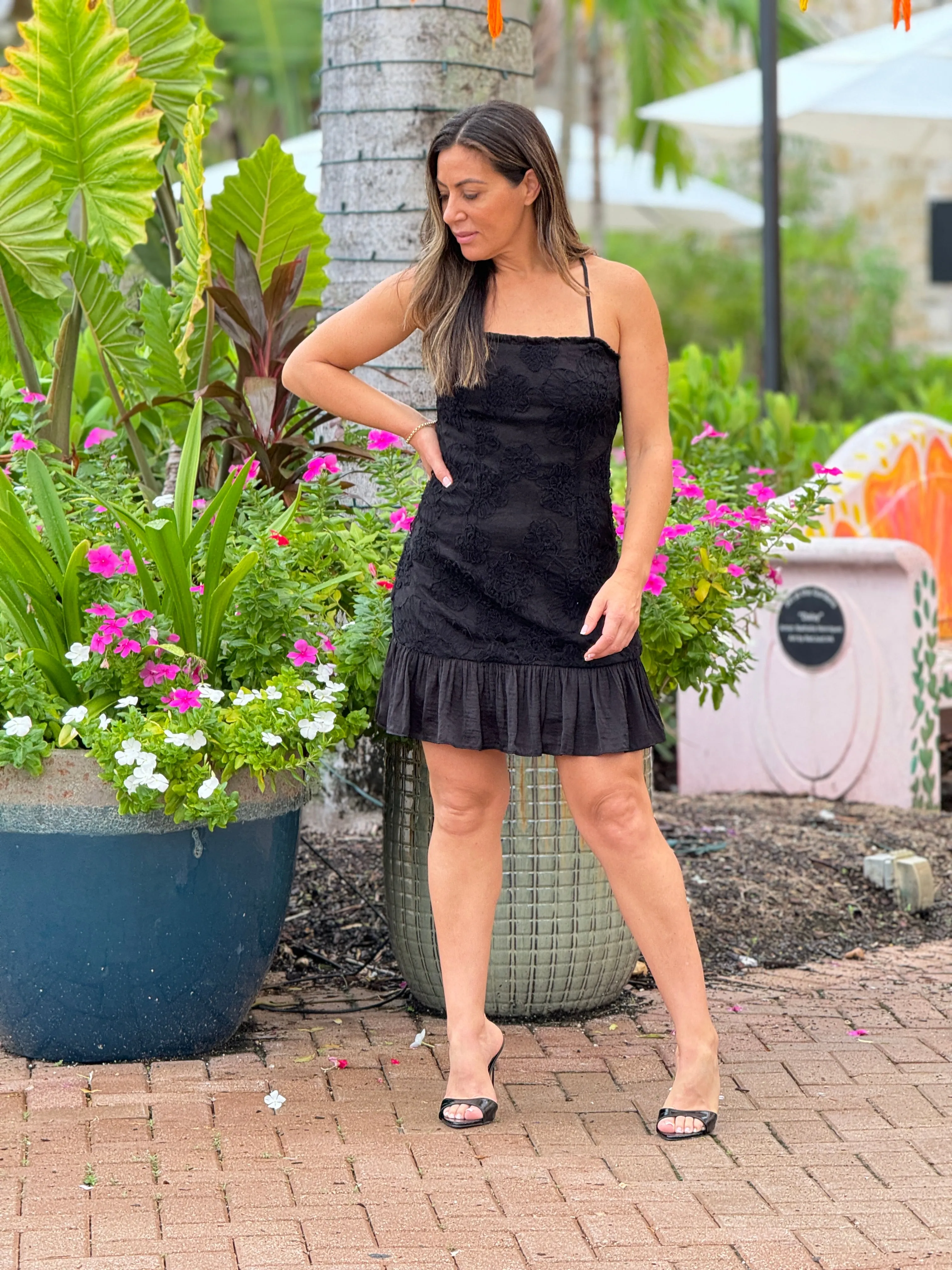 "Mimi"Adjustable Spaghetti Strap Mini Dress