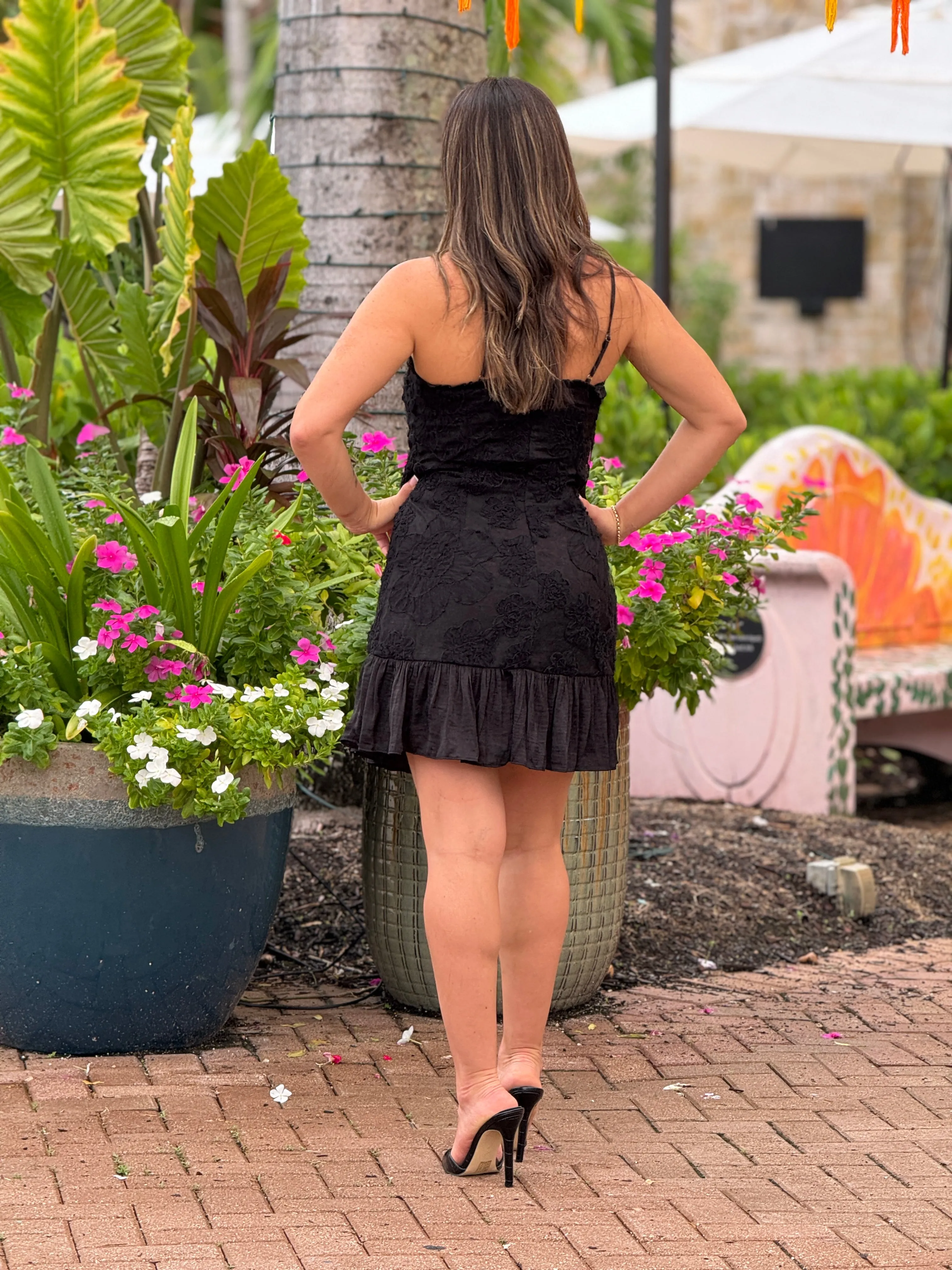 "Mimi"Adjustable Spaghetti Strap Mini Dress
