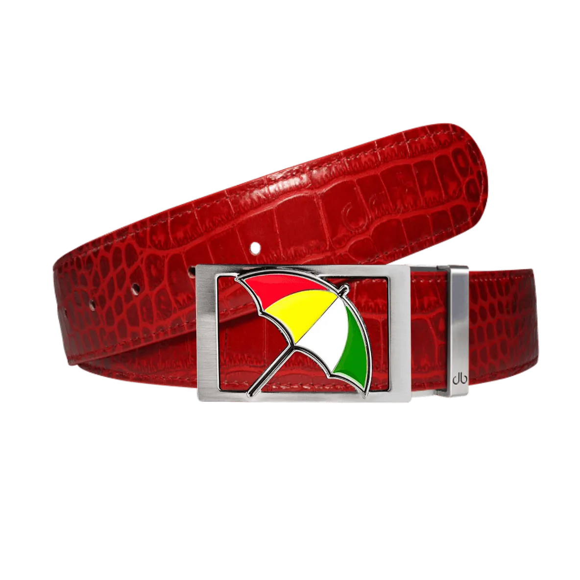 Red crocodile strap with Arnold Palmer buckle