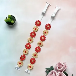 Red Daisy Bra Strap