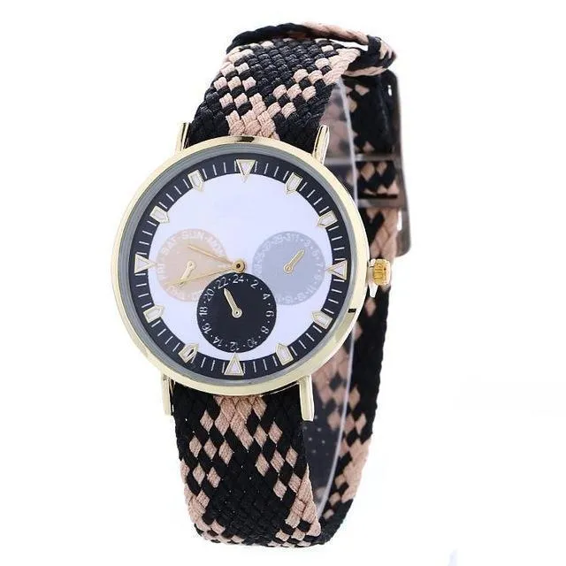 Retro Braided Strap Women's Wristwatch