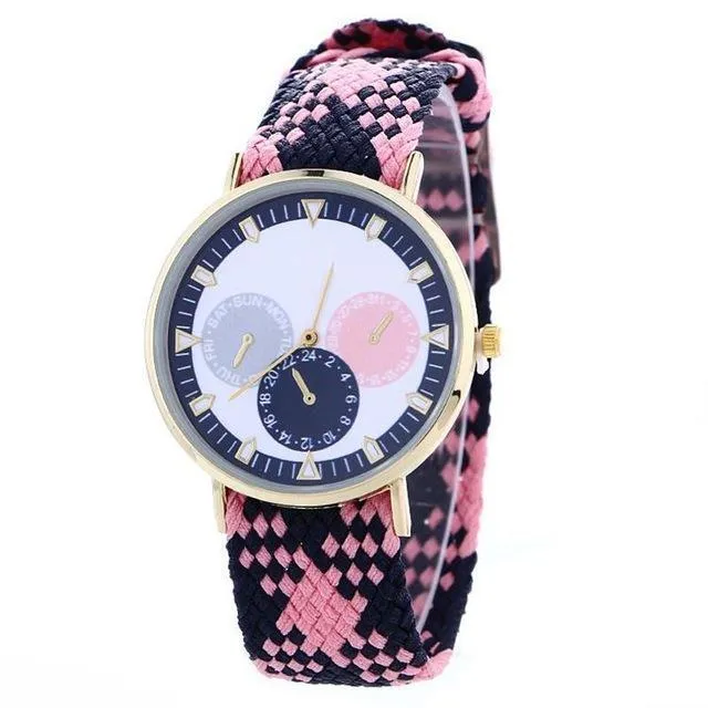 Retro Braided Strap Women's Wristwatch