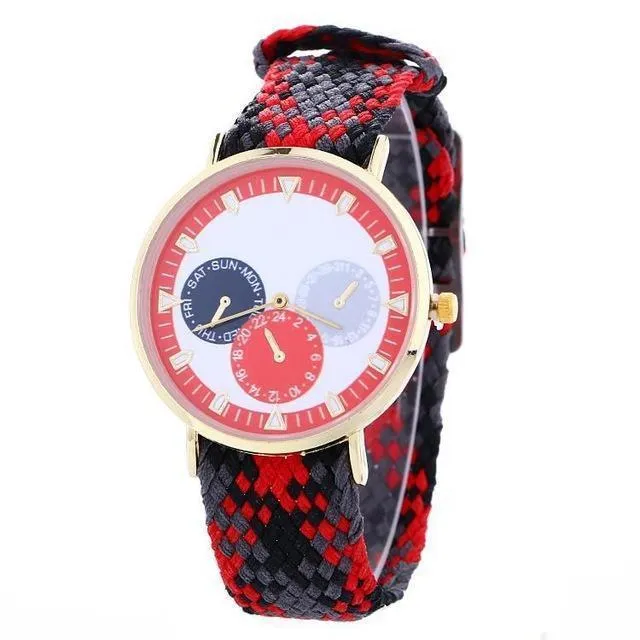 Retro Braided Strap Women's Wristwatch