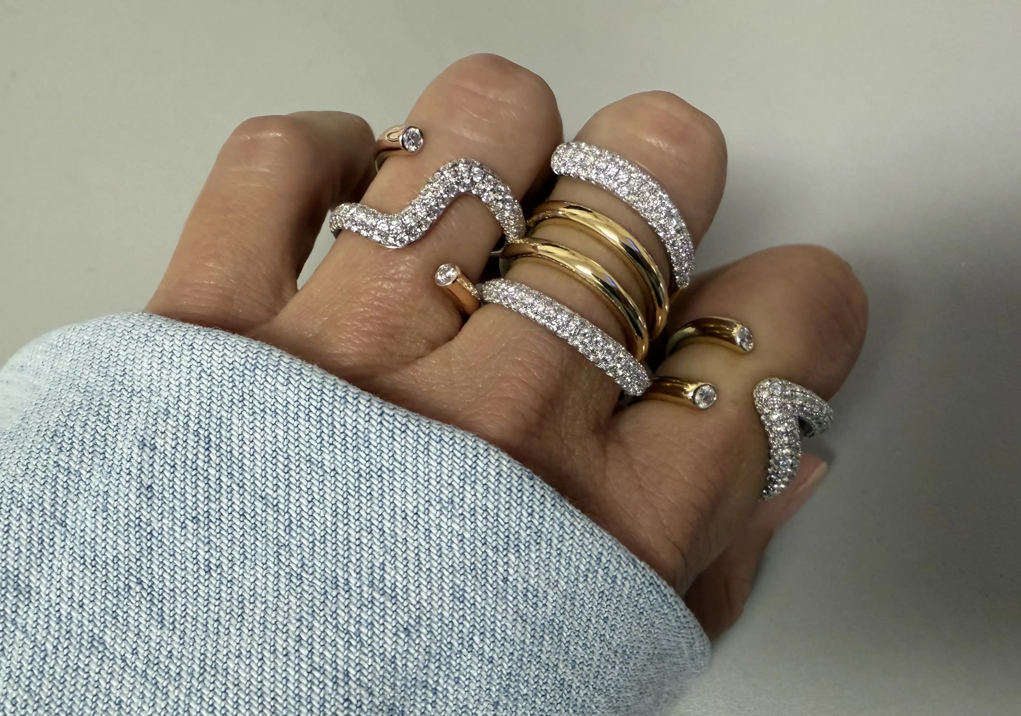 Ring Exotic Yellow Gold & Diamonds