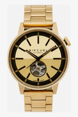 RIP CURL DRAKE AUTOMATIC SSS WATCH - GOLD