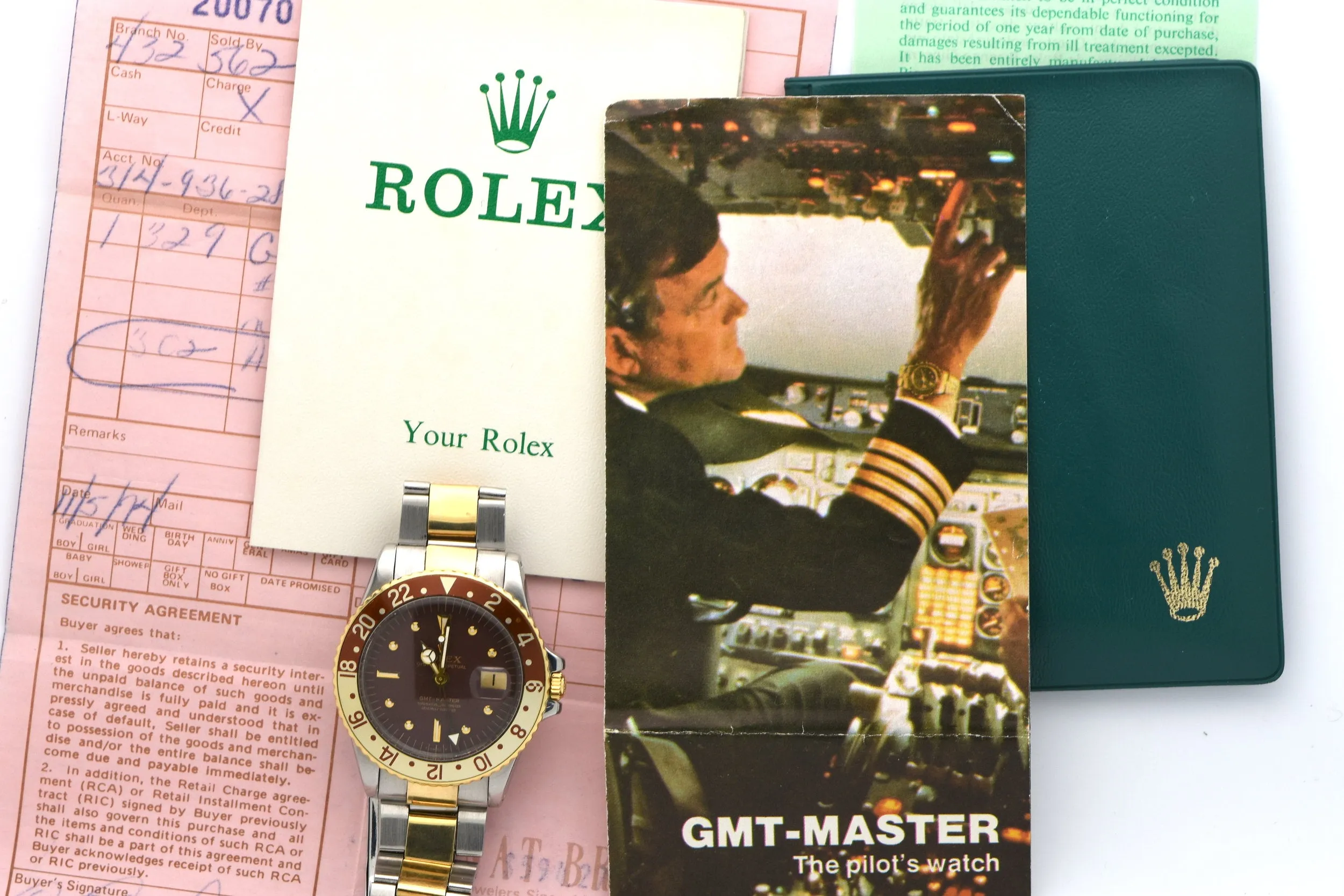 Rolex GMT 1675 Stainless Steel & Gold Root Beer Dial