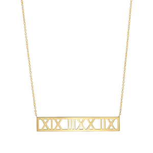 Roman Numeral Necklace