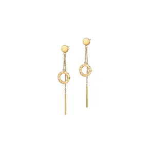 Roman Numerals Drop Earrings