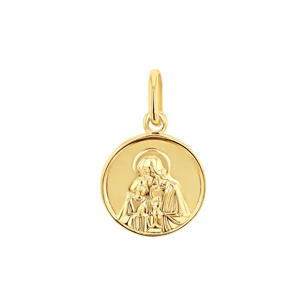 Round Religious Charm