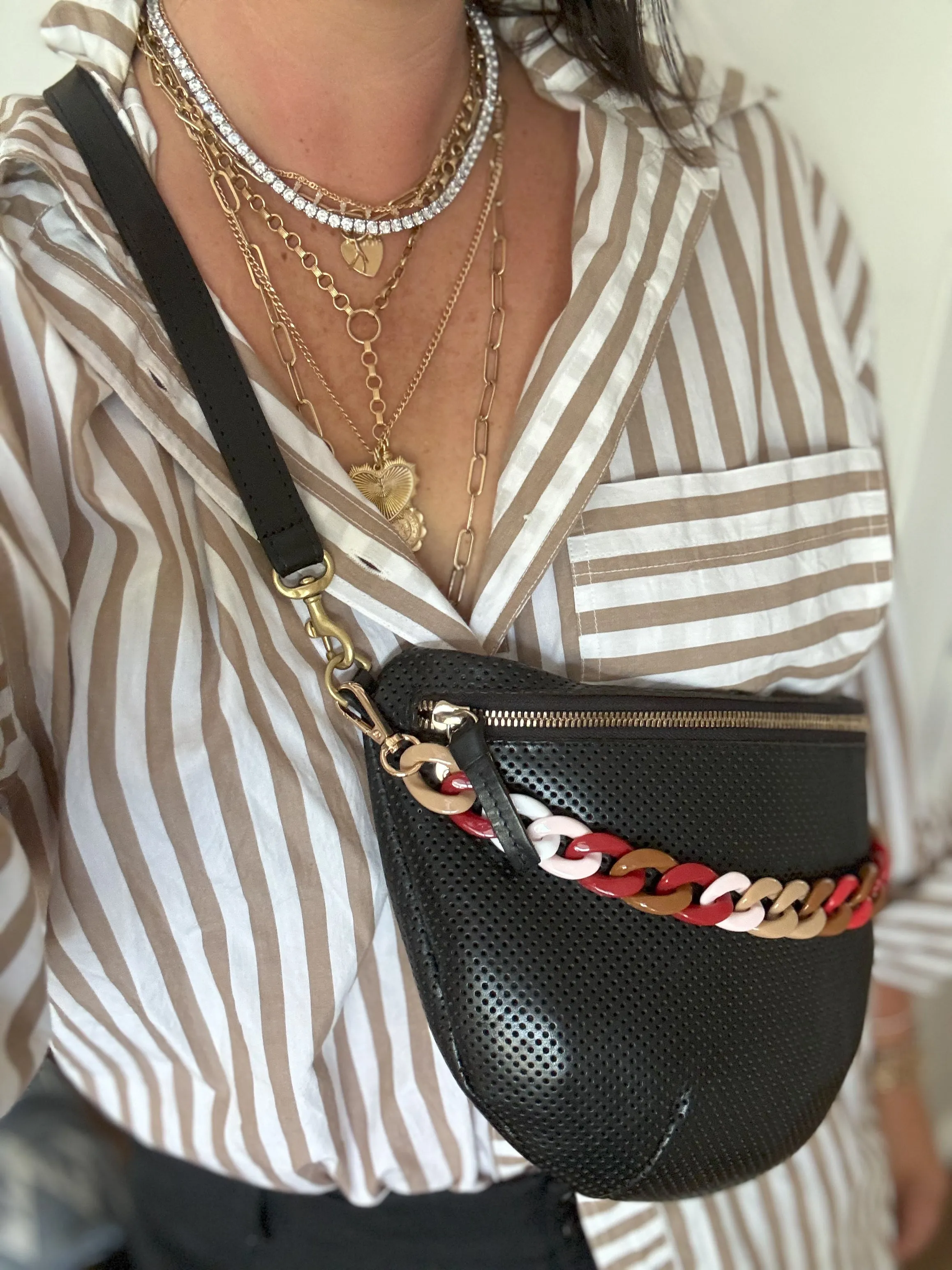 Ruby red phone and purse strap