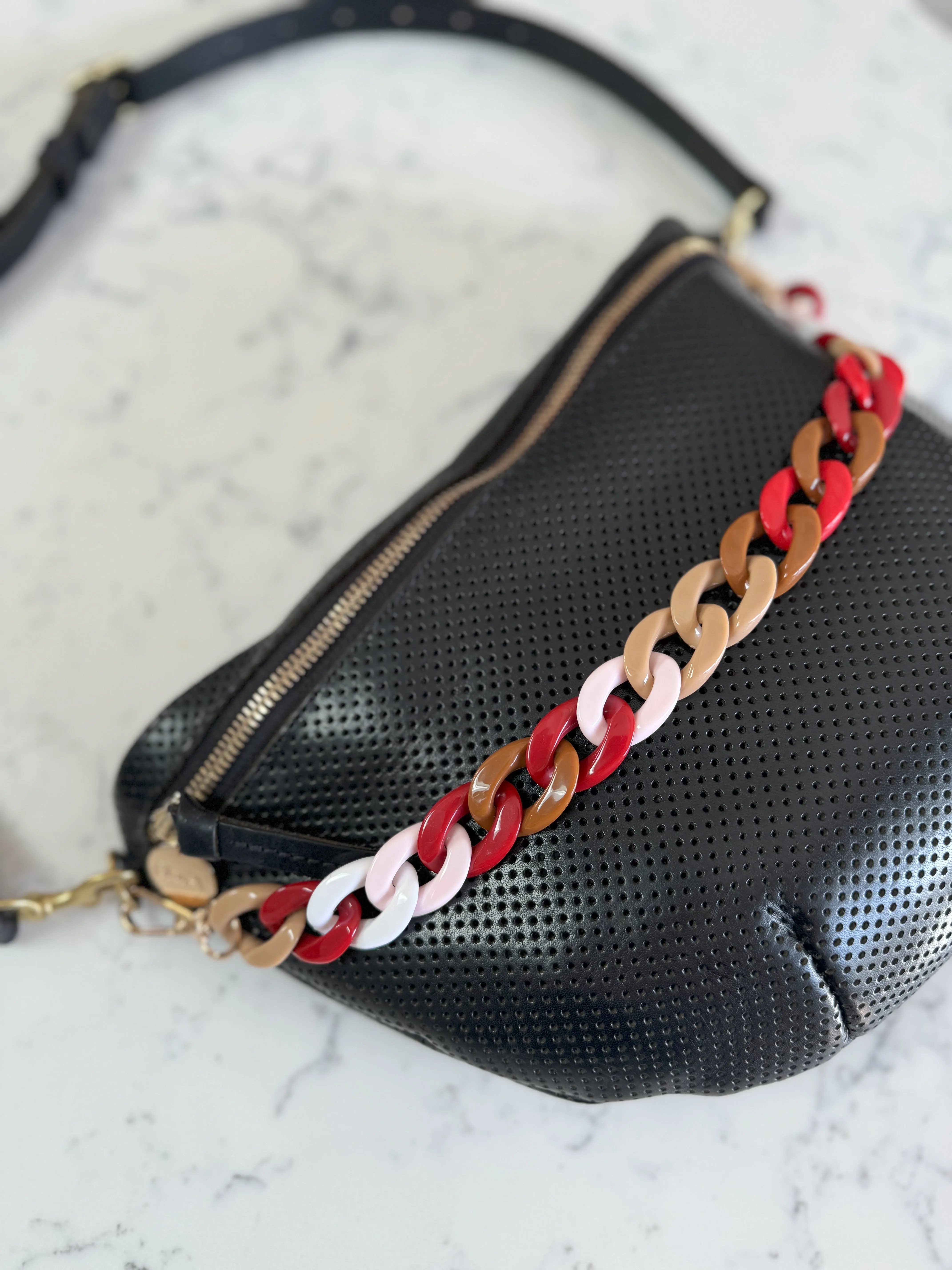 Ruby red phone and purse strap