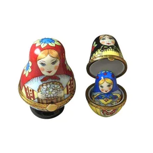 Russian Dolls 3 Red Scarf