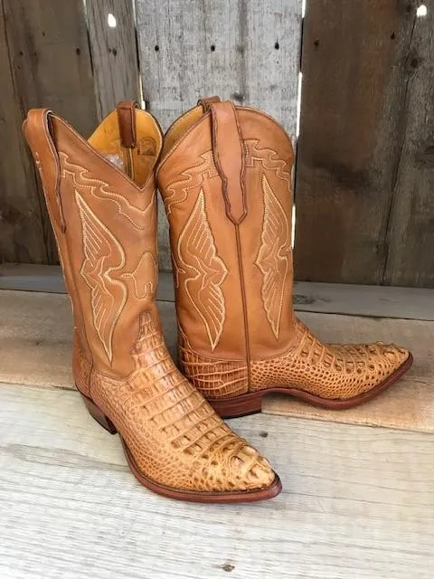 Saddle Tan Crocodile Tres Outlaws Men's Classic Boot 3740