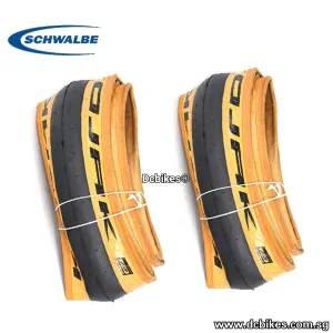 Schwalbe 16'' X 1-1/4 Kojak Brompton Foldie Folding Skinwall Tyres Etrto: 32-349 (2 Tires)