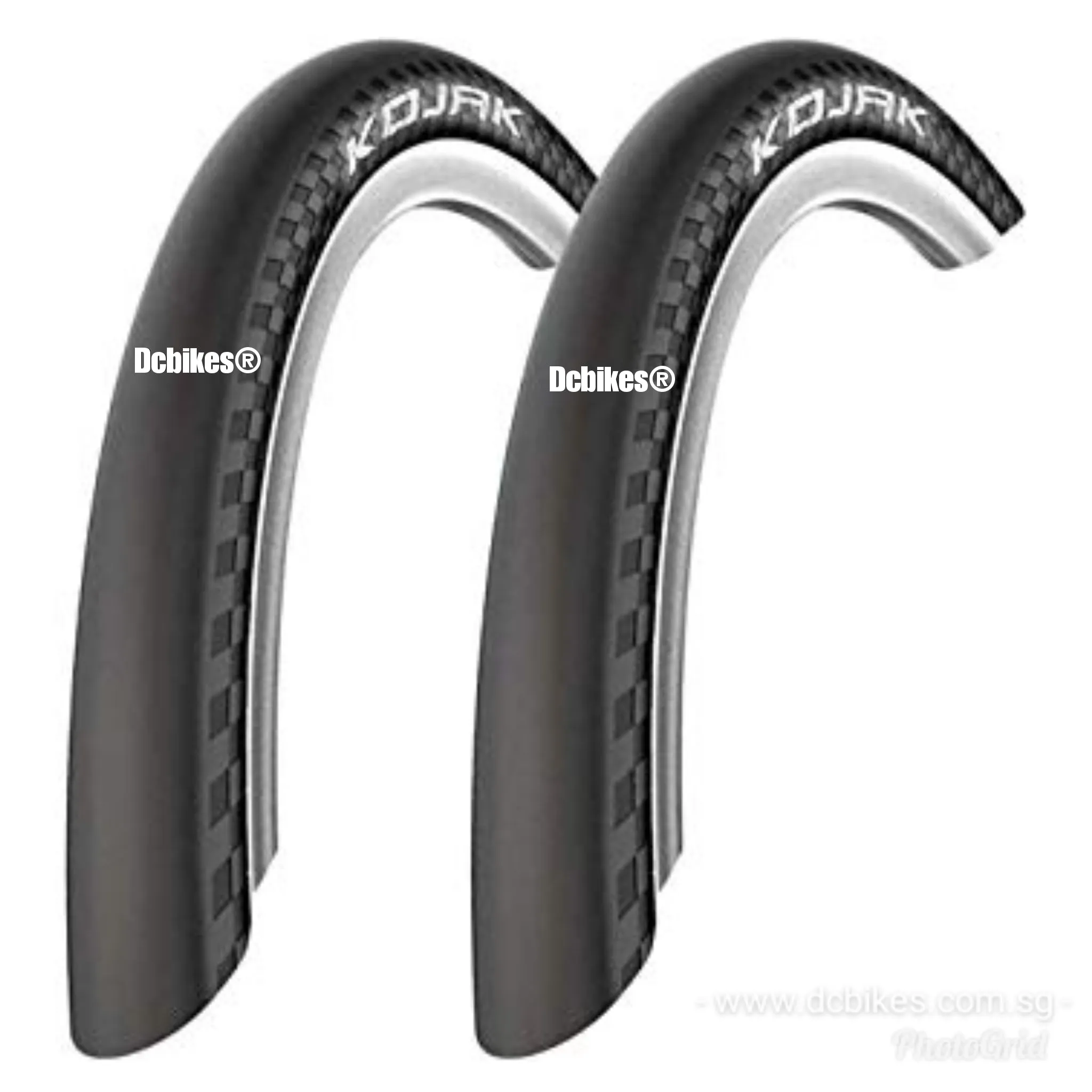 Schwalbe 26 X 1.35 | 2.0 Kojak RaceGuard Wired Fast Rolling Bicycle Hybrid Tyres (2 Tires)
